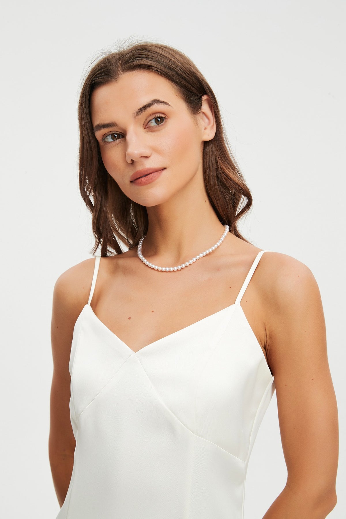 Aurora Five-Star Freshwater Pearl Strand Necklace, 5–6 mm
