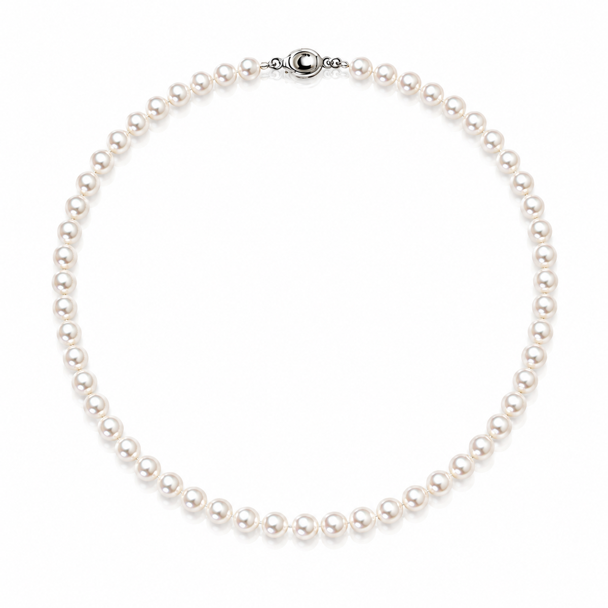 Aurora Five-Star Freshwater Pearl Strand Necklace, 5–6 mm