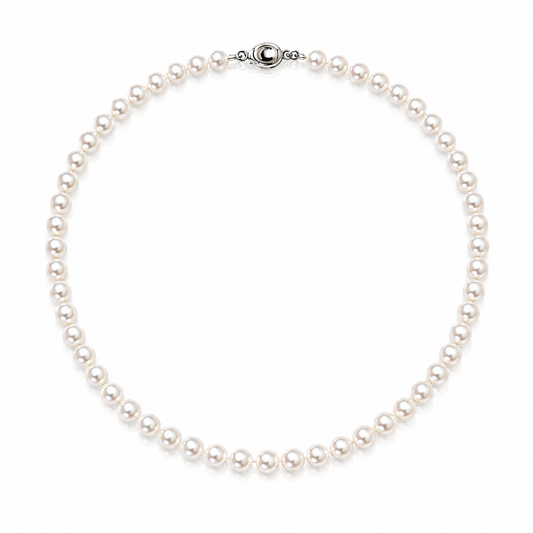 Aurora Five-Star Freshwater Pearl Strand Necklace, 5–6 mm