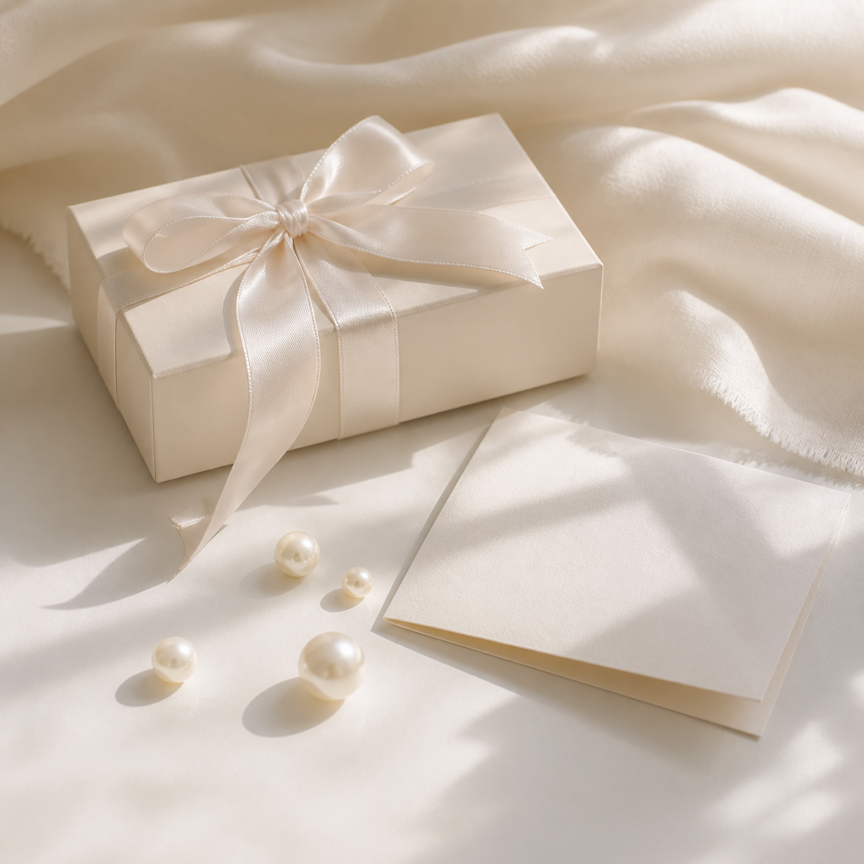 Pearl jewelry parcel prepared for delivery